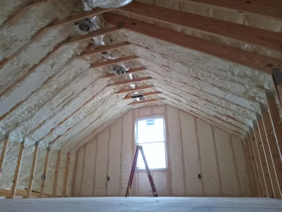 Spray foam roofing application for Crawl Space Insulation project in Alpine